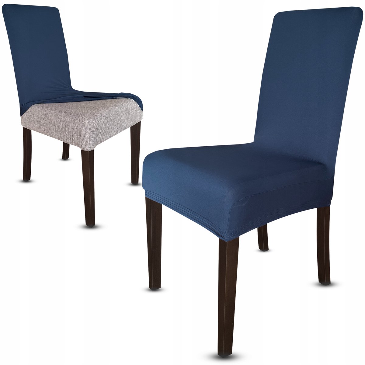 Universele Stoelhoes - Elastisch & Duurzaam - Marineblauw
