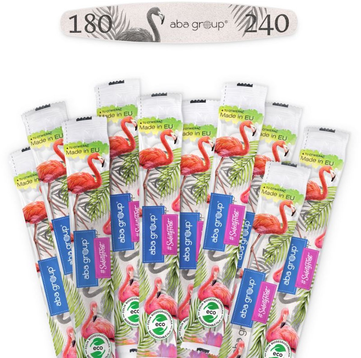 Aba Group Elips Pilnik 180/240 - Set van 10 stuks, hygiënisch verpakt