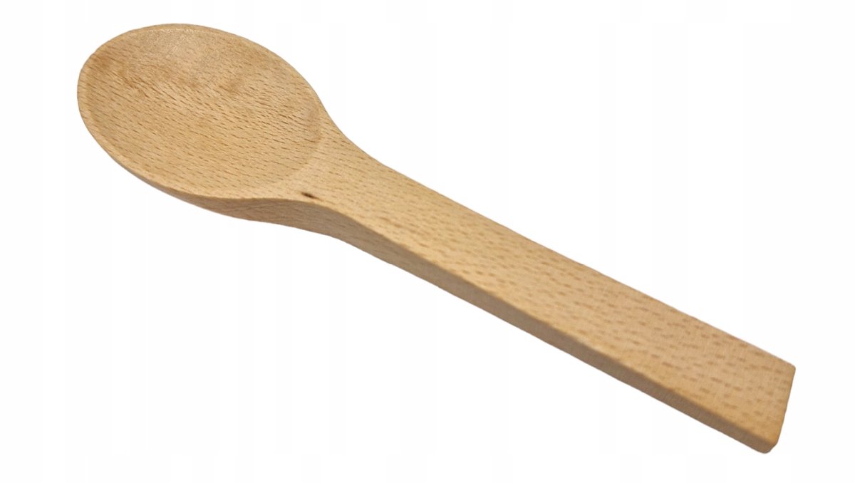 Houten Lepel 12cm - Beukenhout, Ongelakt