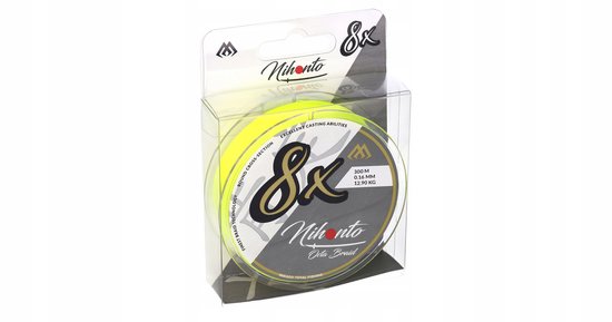 Mikado Nihonto Octa Braid 0,28 mm 10 m Fluor Geel Vislijn van Merkloos — afbeelding 3