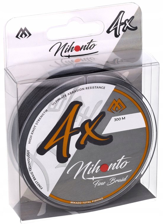 Mikado Nihonto Fijne Vlecht Vislijn - 0,25 mm, 300 m, Zwart van Mikado — afbeelding 4