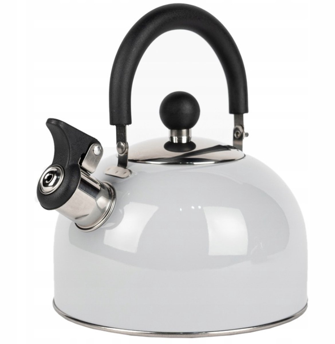 Karl Hausmann Waterkoker 2L Staal Inductie Gas - Grijs met Fluitje