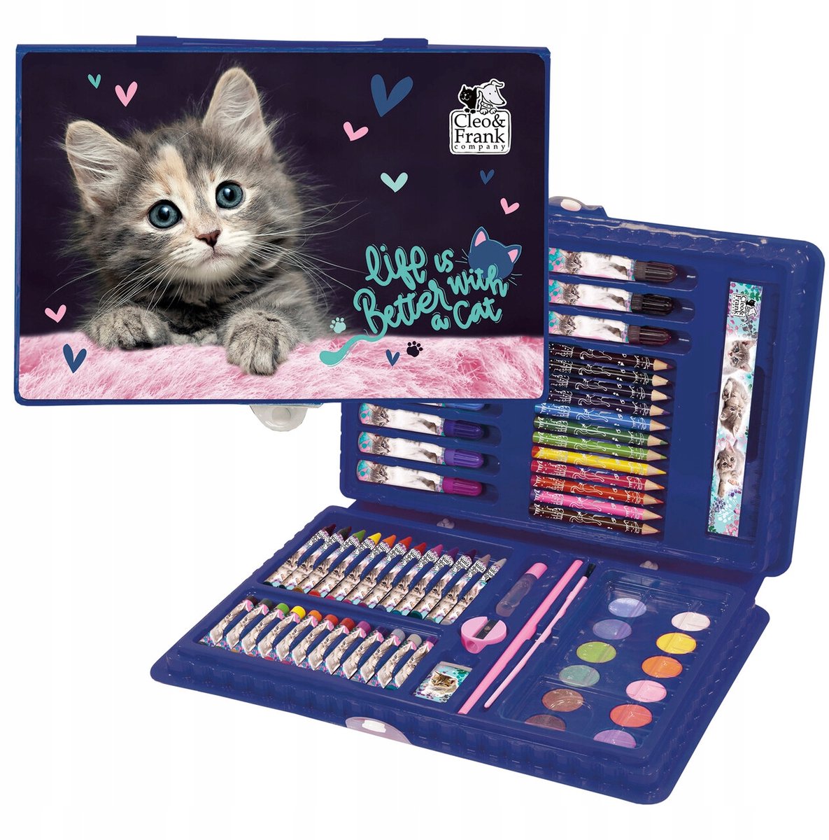 Artistieke Set CLEO & FRANK 71 Delen - Knutselen met Katten