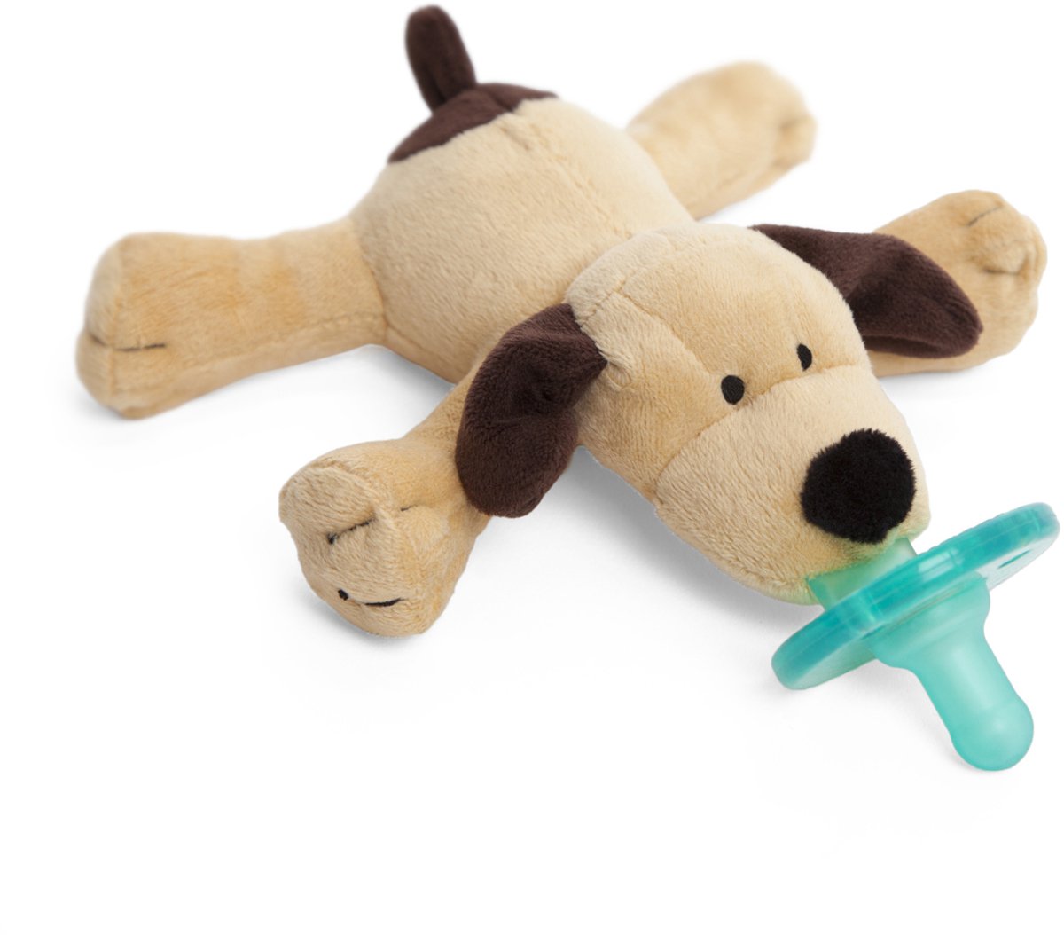 Wubbanub - Hond - Speenknuffel / Knuffelspeen / Fopspeen met knuffel / De Wubbanub wordt geleverd in een verzegeld geschenkdoosje - Winnaar beste babyproduct in 2014