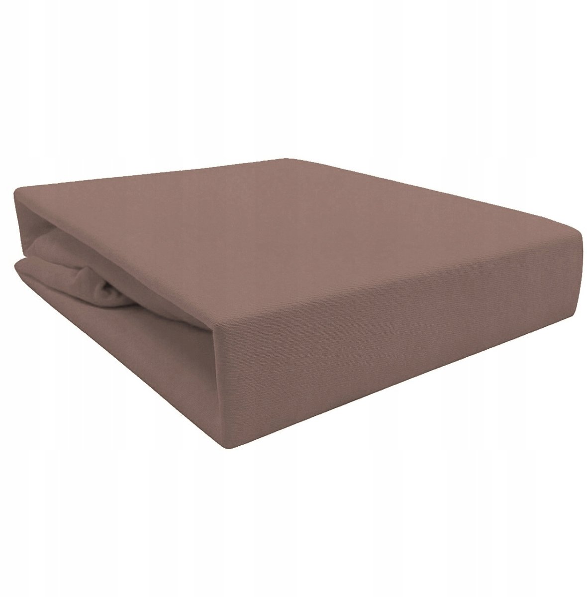 Jersey hoeslaken met elastiek 200x220 cm - Bruin