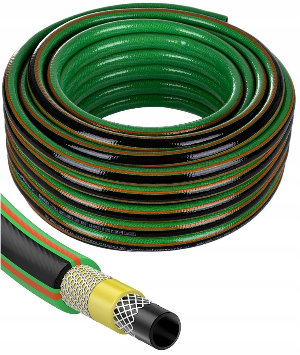 Schmith Premium Tuinslang 1/2" 30m 5 Laags Anti-Knik