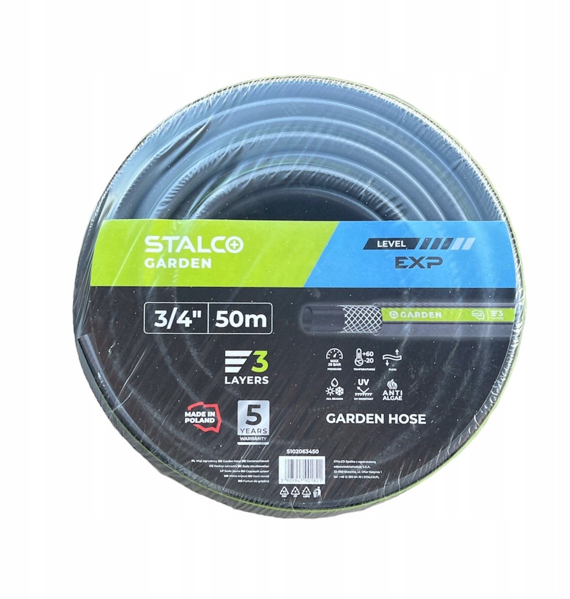 Stalco Expert Premium Tuinslang 3/4" 50m - 3 lagen, UV-bestendig