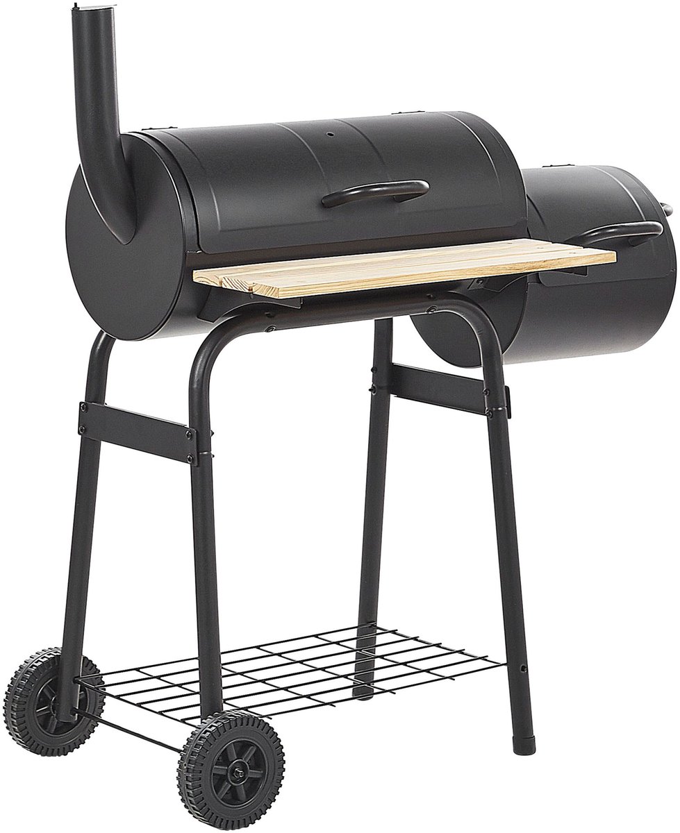 Beliani SATAH - Houtskoolgrill - zwart - Staal