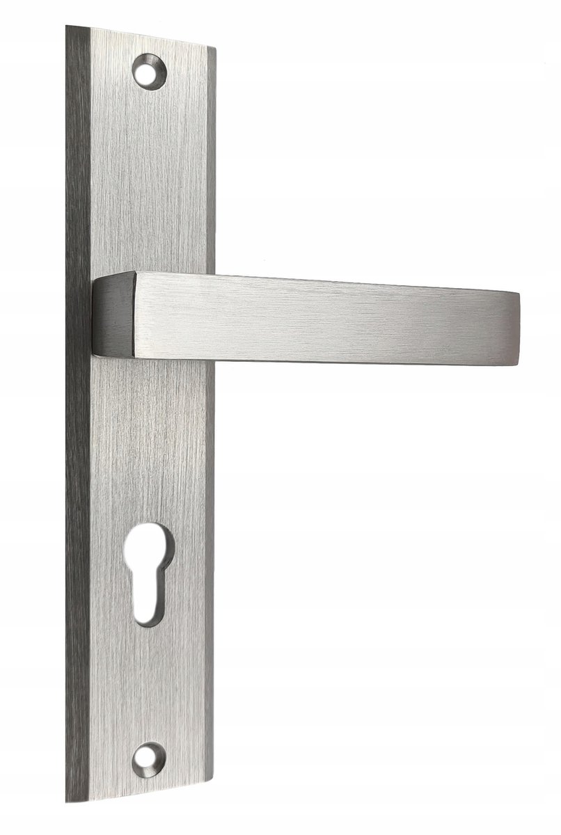 SHARK 92mm Deurkruk Buiten - Aluminium - Zilver Geborsteld