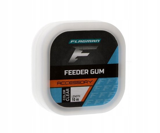 Flagman Feeder Gum 0,6 mm 10 m - Transparante schokdemper voor zichtbaarheid van Flagman — afbeelding 3