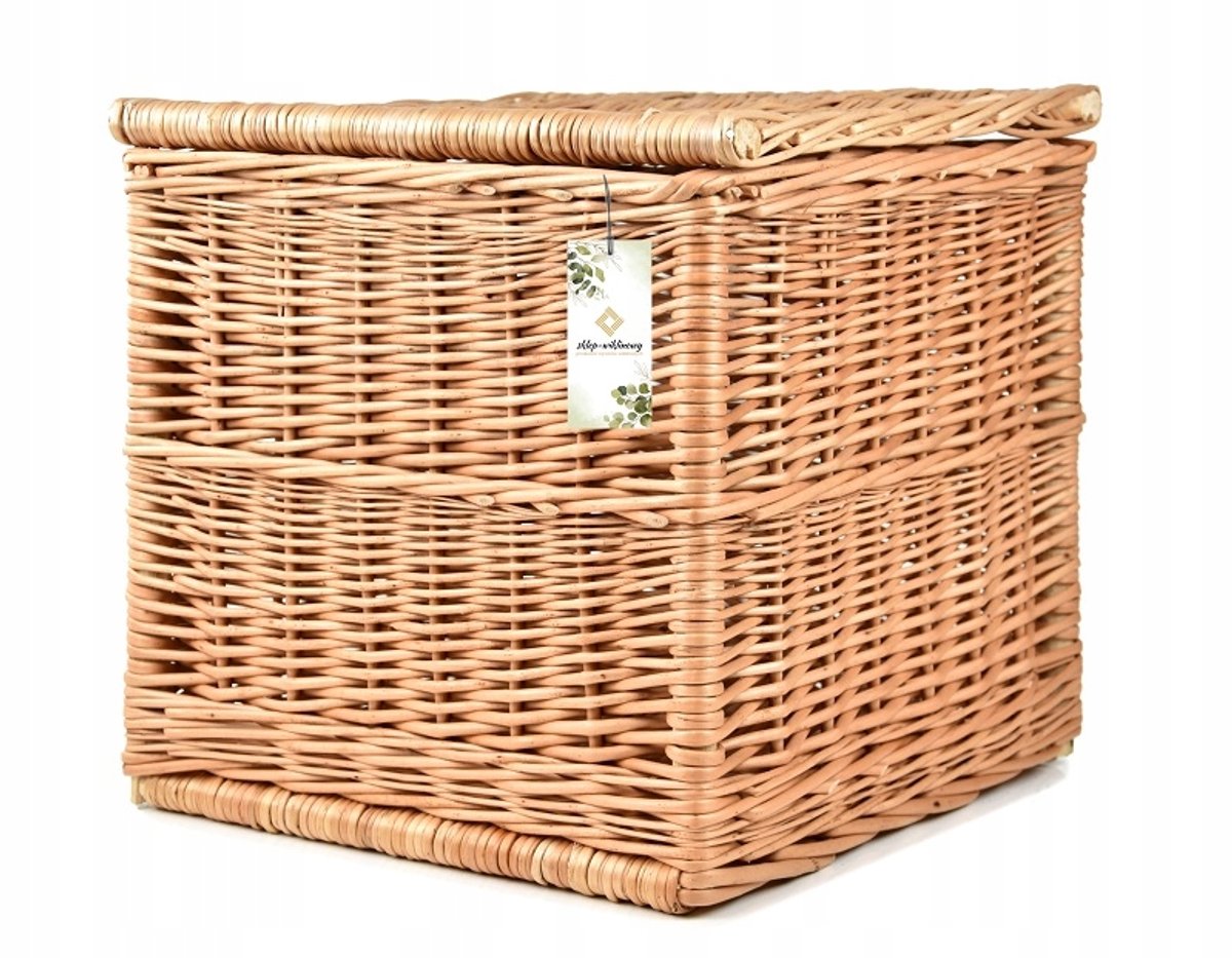 Wikkelen Kist 35cm - Decoratieve Opbergmand van Natuurlijke Wilg