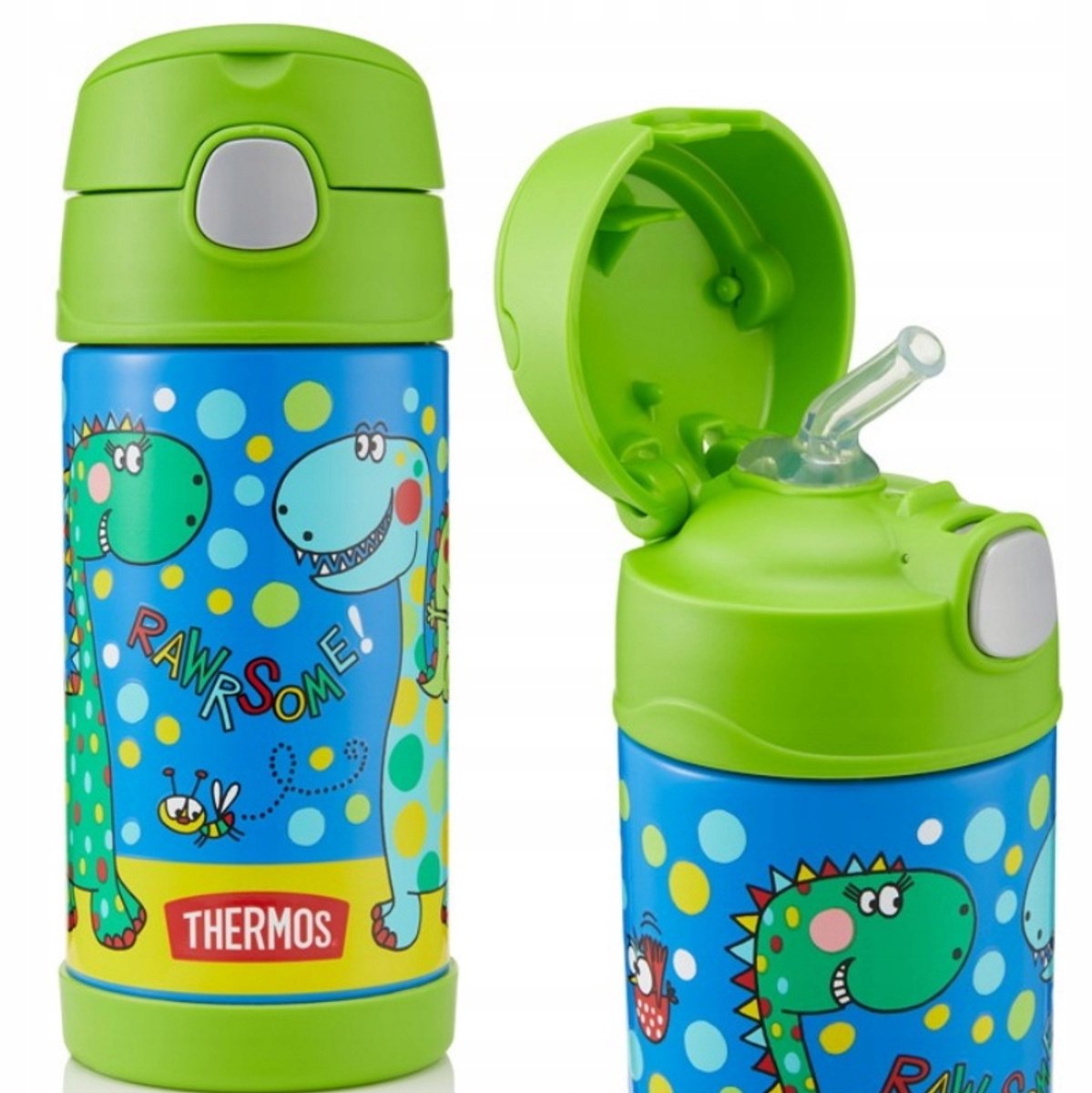 Thermos Kinder Dino met Rietje - 355ml