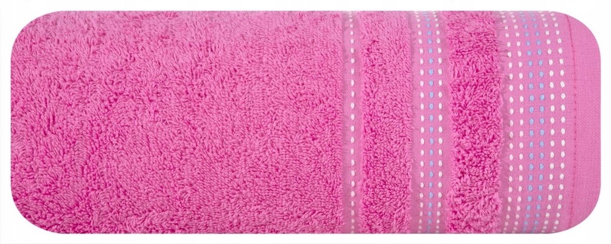 Badstof Handdoek patroon 30x50 cm Amarant - 500 g/m2
