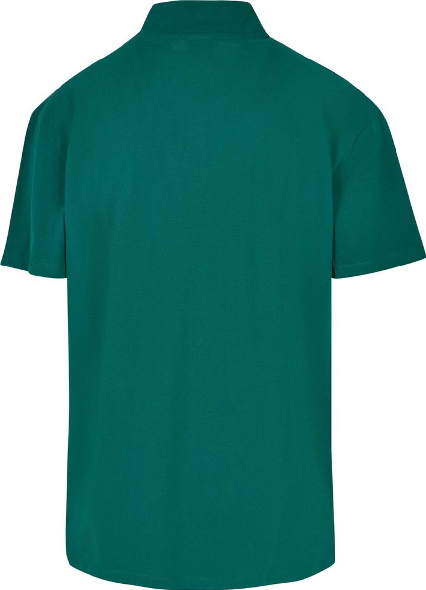 Urban Classics Boxy Zip Pique Polo shirt S Groen