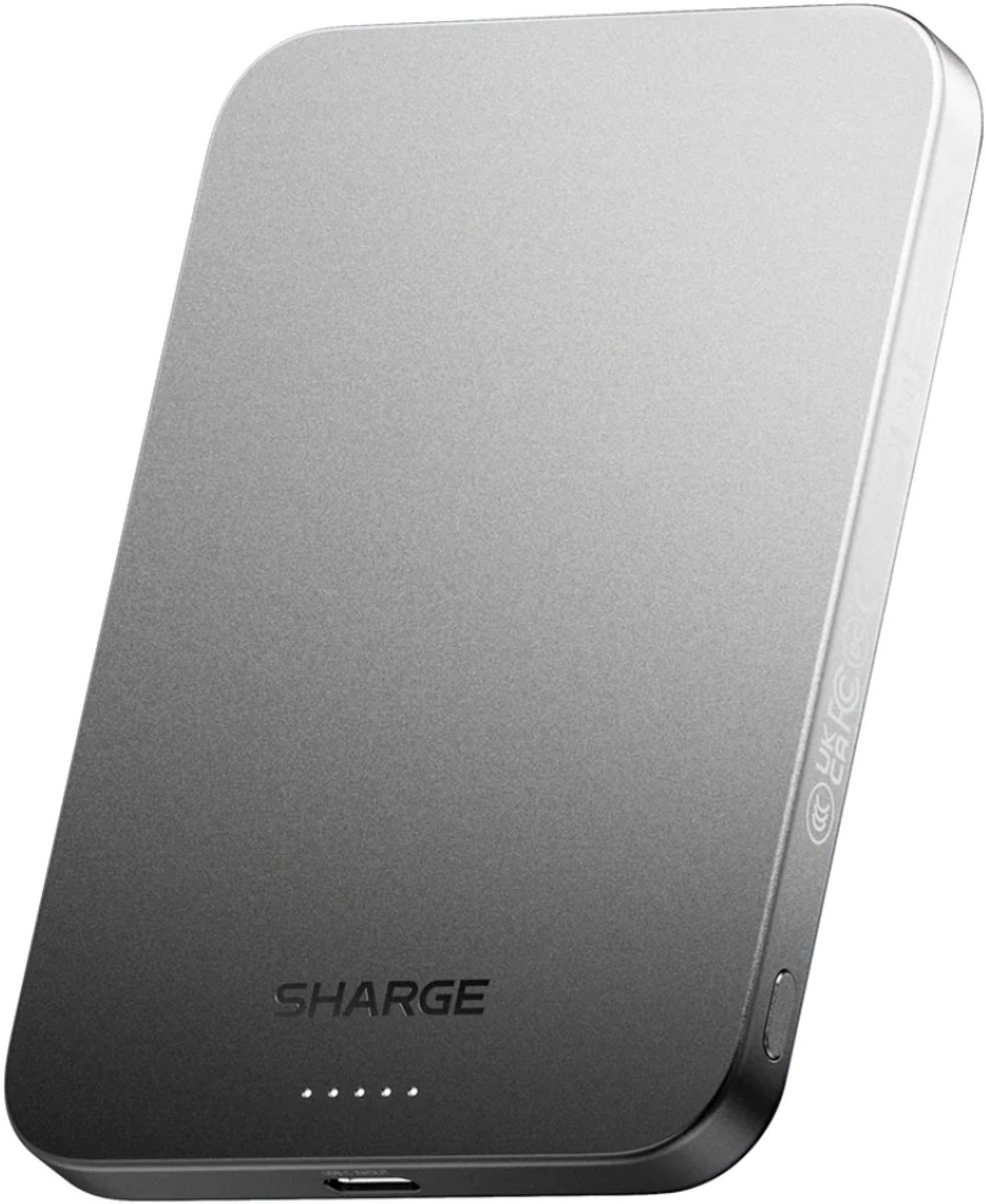 SHARGE AeroMag Powerbank 5000mAh - Ultra Slim Zwart - SHARGE - €43,00