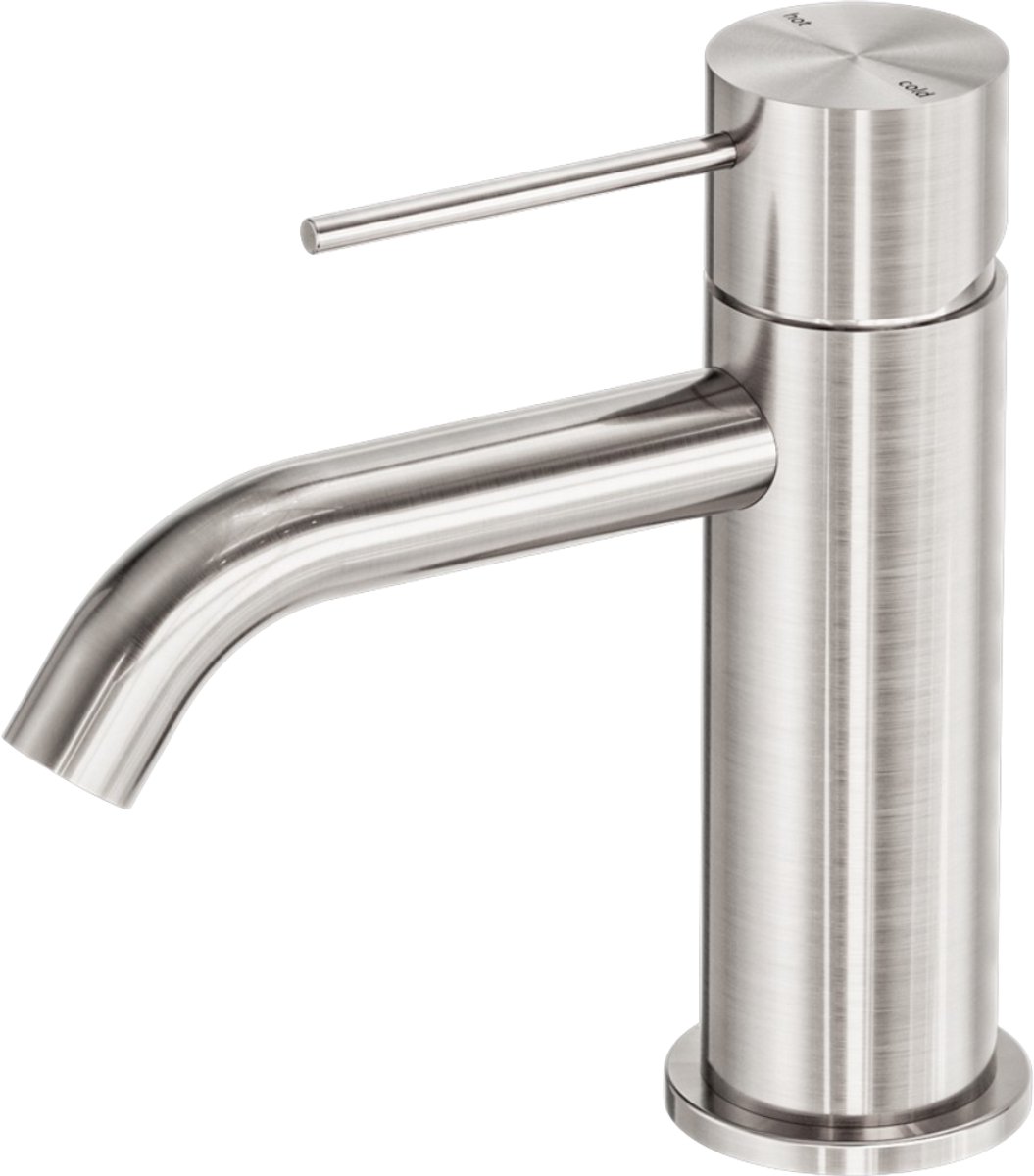 Owen & Finch Wastafelmengkraan 1-Gats Laag Model Geborsteld Nikkel | Brushed Nickel | RVS
