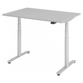 XLR S | 120 x 80 | Bureau réglable en hauteur électriquement - Grijs 120x80 Hauteur de table I réglable en hauteur électriquement
