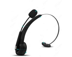 ‌JeiibrZui Bluetooth-Headset - Callcenterheadset Met Microfoon En Ruisonderdrukking - Lichtgewicht Draagcomfort - 1 Paar - Kantoor Gebruik-Zwart