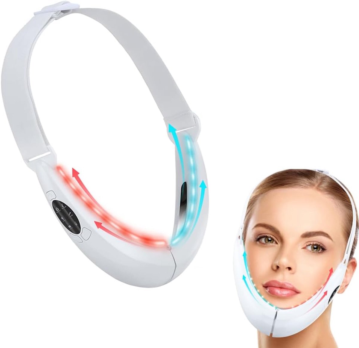 Faceliftapparaat, elektrisch faceliftapparaat, wangverkleining, V-vormig facelift-vouwmassageapparaat