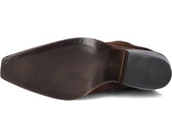 Shabbies Amsterdam Enkellaarzen Jaira Double Donker Brown - Maat 40 - Dames Laarzen