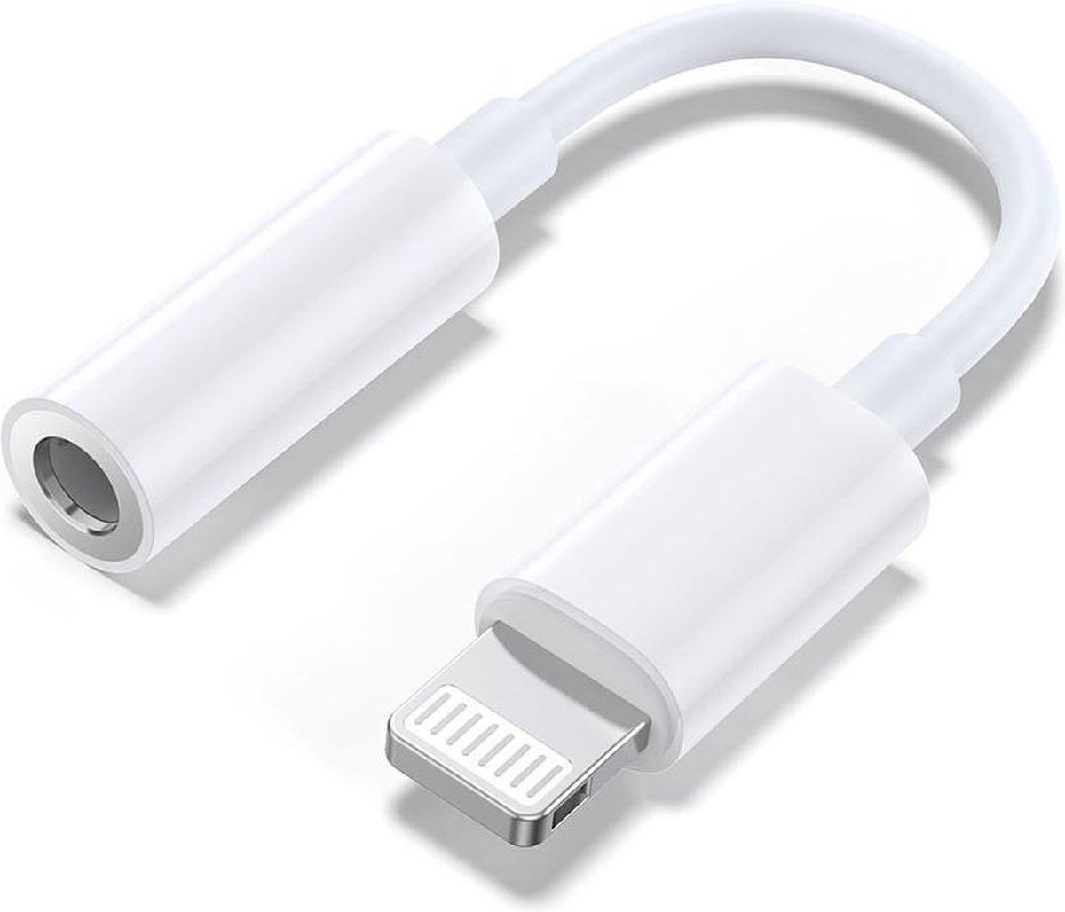 Lightning naar 3,5mm Jack Adapter met DAC – AUX / Hoofdtelefoon Converter – Geschikt voor iPhone & iPad