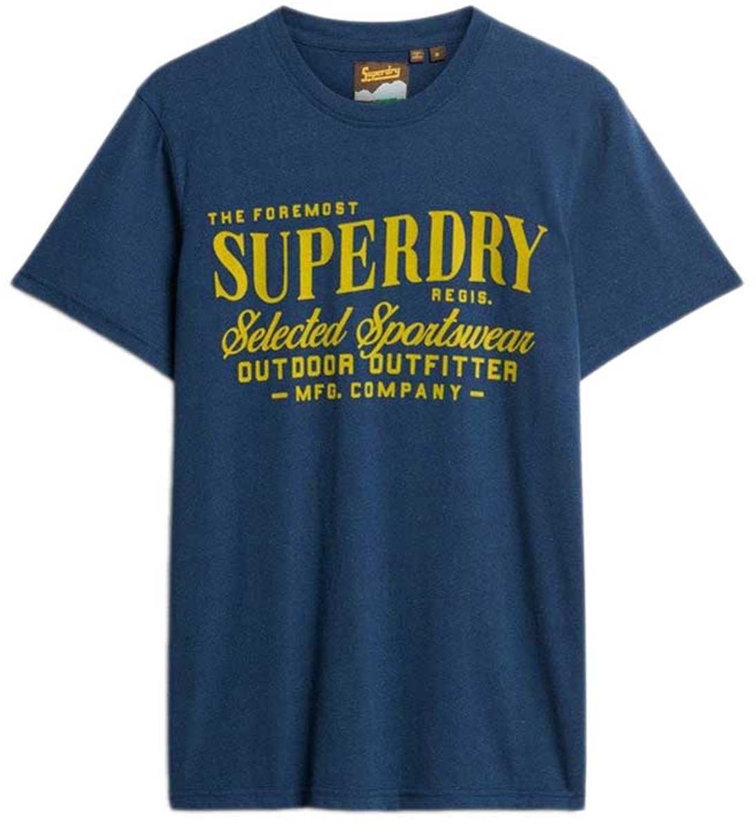 Superdry Outdoor Supply Company Relaxed T-shirt Heren T-shirts Blauw