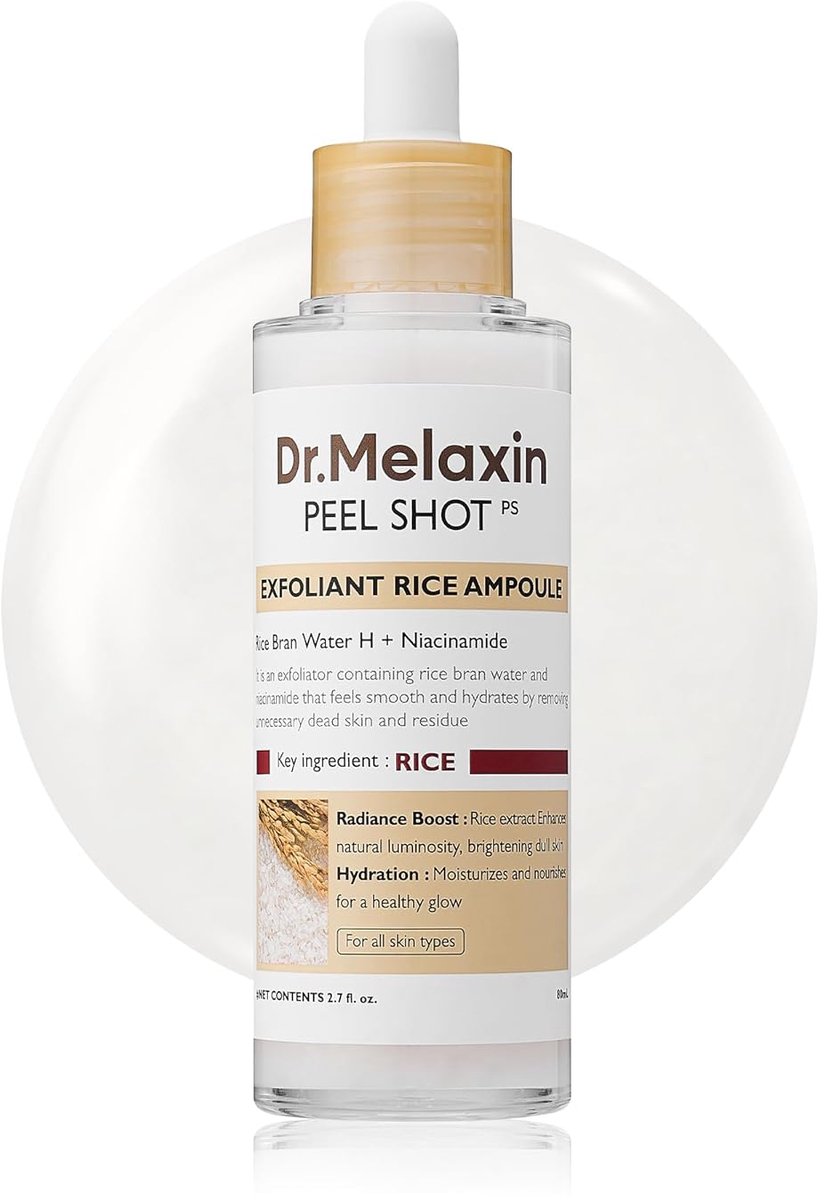 Dr.Melaxin Peel Shot - Exfoliating White Rice Ampoule - 80ml - Korean Skincare
