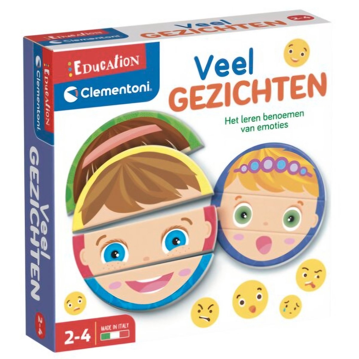 Clementoni - Education - gezichten spel - Emoties leren - 2-4jaar