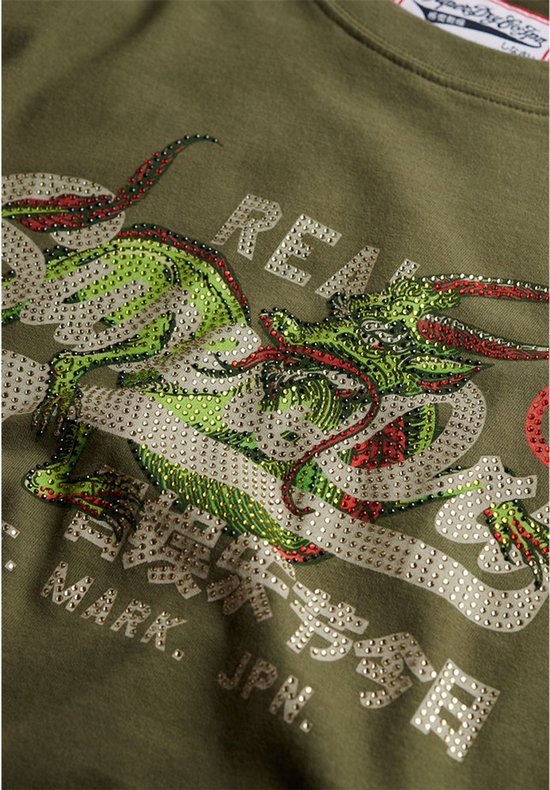 Superdry - T-shirt Tokyo avec logo vintage et coupe décontractée - Femme - T-shirts