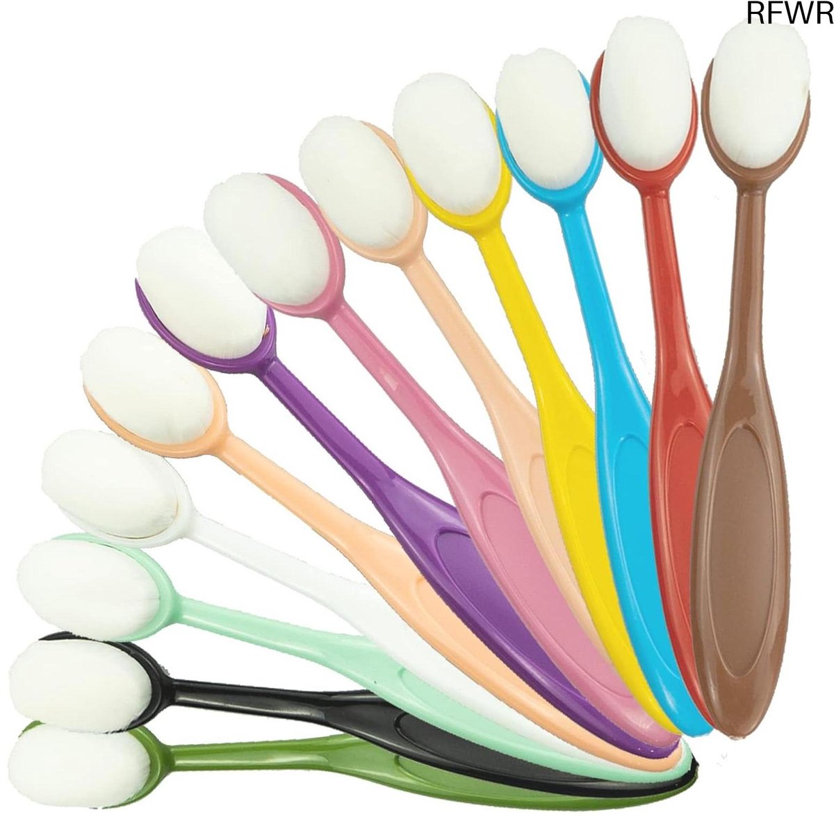 RFWR® Kleurige Mengborstels Set voor Creatieve Schilderprojecten - 12 Stuks