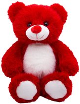 Beer, pluche dier met roos, beer, knuffeldier, knuffeldier, pluche beer, zacht pluche speelgoed, cadeau voor Valentijnsdag, kinderen, vriendin