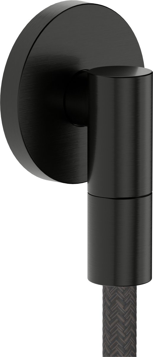 hansgrohe FixFit Fine S muuraansluitbocht zonder terugslagklep Brushed Black Chrome