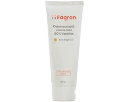 Fagron Cetomacrogolcreme 50% Vaseline - 2 x 100 gr - Voordeelverpakking