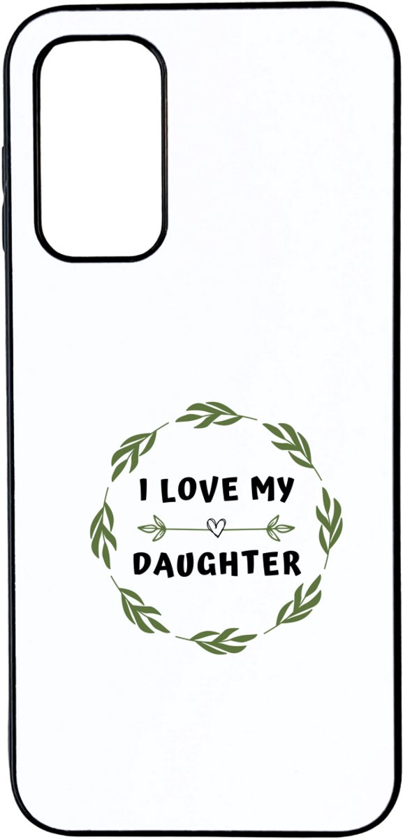 Hacebo® - I love my daughter telefoonhoesje - Dochter - liefste dochter - telefoonhoesjes - verjaardag - cadeautje voor dochter - dochter artikelen - kado - geschenk - hoesje geschikt voor Samsung Galaxy A14 (5G)