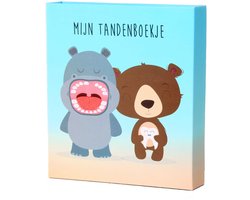 Toothwonders - Tandenboekje Nijl En Beer - Het Boekje Bestaat Uit Een Handige Houder Met Draaibare Vakjes Waarin Elke Tand Zijn Eigen Plekje Heeft - Magnetische Sluiting Om Het Boekje Te Sluiten - Perfect Als Cadeau!