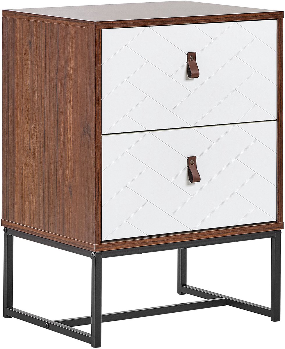NUEVA - Nachtkastje - Wit - MDF
