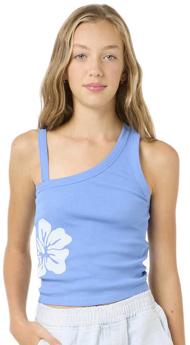 Rip Curl Bliss 1 Shoulder Mouwloos T-shirt 10 Years Meisjes Blauw