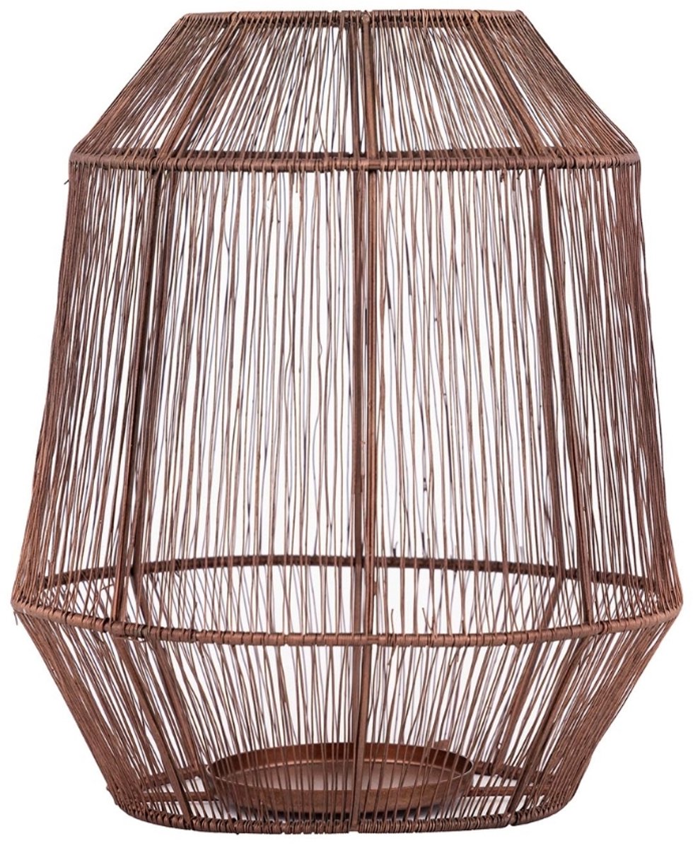 PTMD COLLECTION PTMD Justy Windlicht - 24 x 24 x 27 cm - Ijzer - Koper