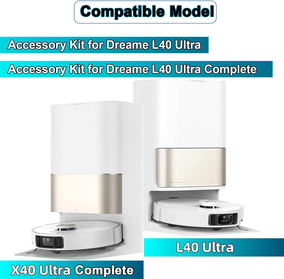Accessoires Geschikt voor Dreame X40 Ultra/L40 Ultra Robotstofzuiger — afbeelding 5