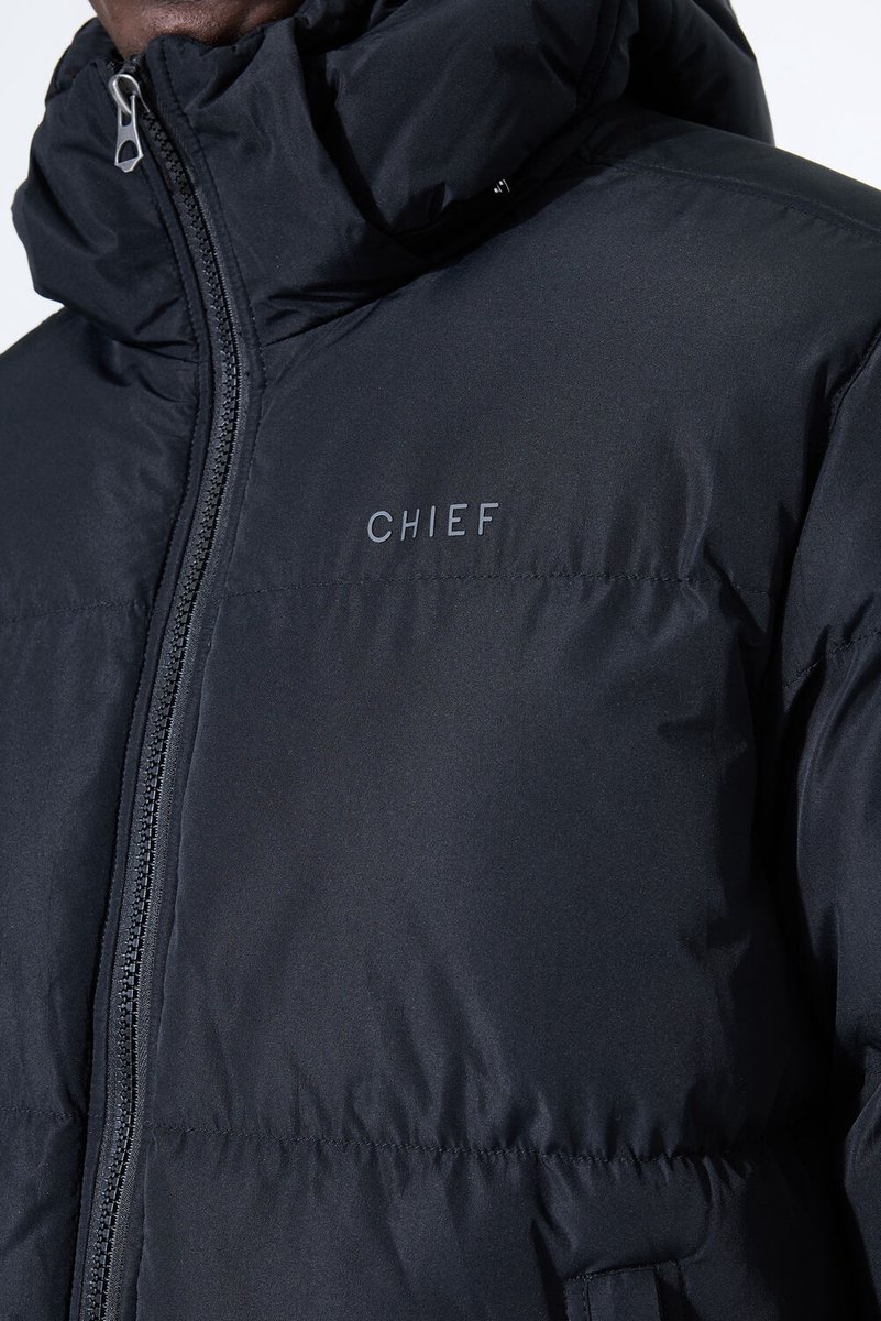 Chief Heren Jas Zwart - Maat S
