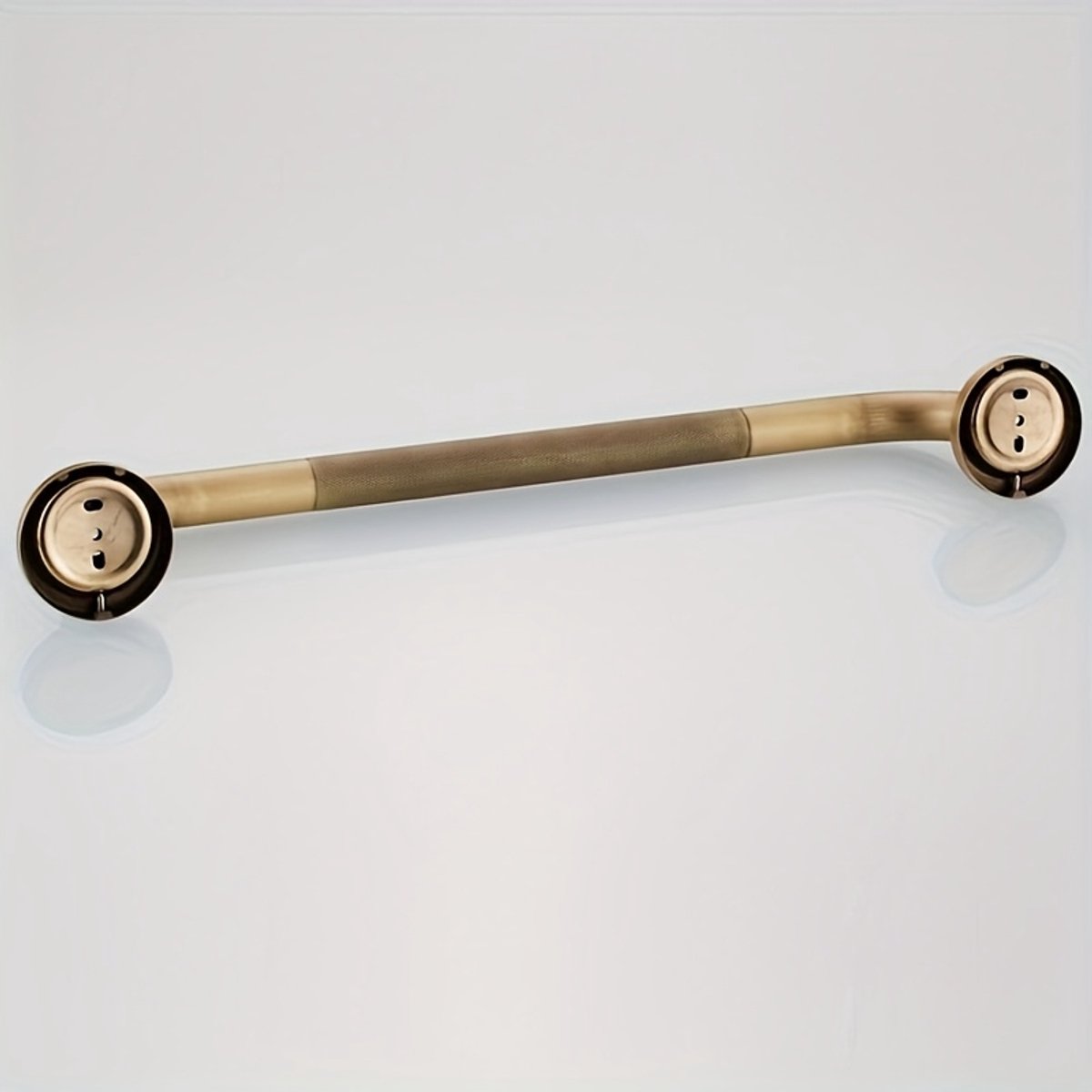 Badkamerbeugel antiek messing 51,5 cm barrièrevrije handgreep voor ouderen in retrostijl
