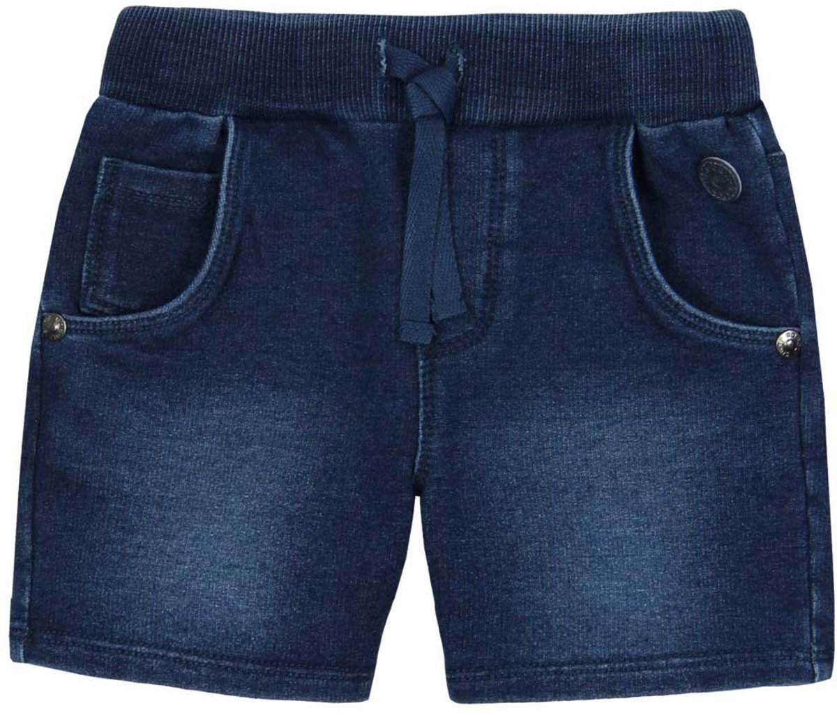 Boboli Fleece Denim Korte Broek Blauw 3 Months Meisje