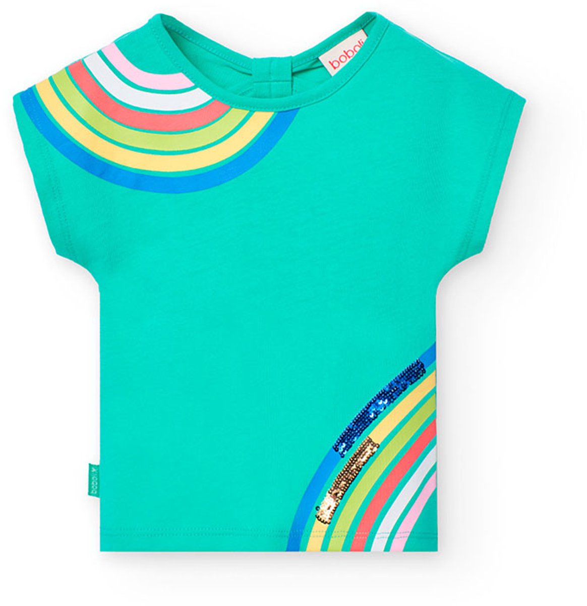 Boboli Knit T-shirt Met Korte Mouwen Groen 4 Years Meisje