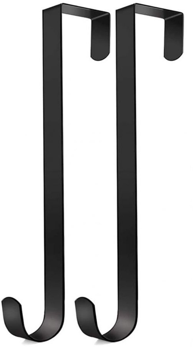Kranshanger-Metaal-Deur-2Stuks-Zwart-38Cm
