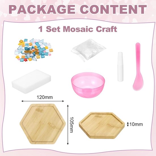 Little Creations - DIY ozaïek knutselset volwassenen beige | 1x