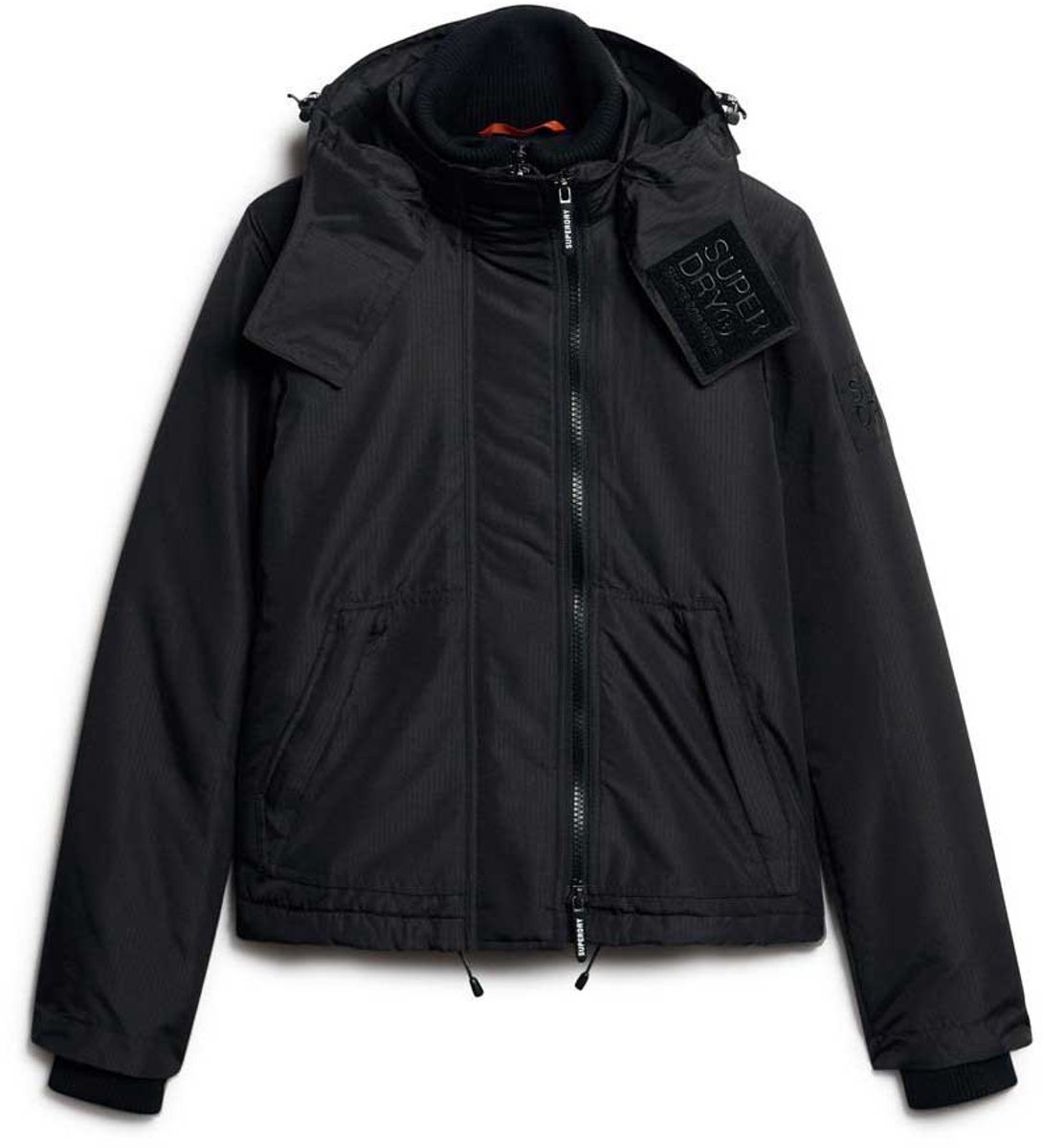 Superdry Mountain Windbreaker met capuchon Dames Zwart