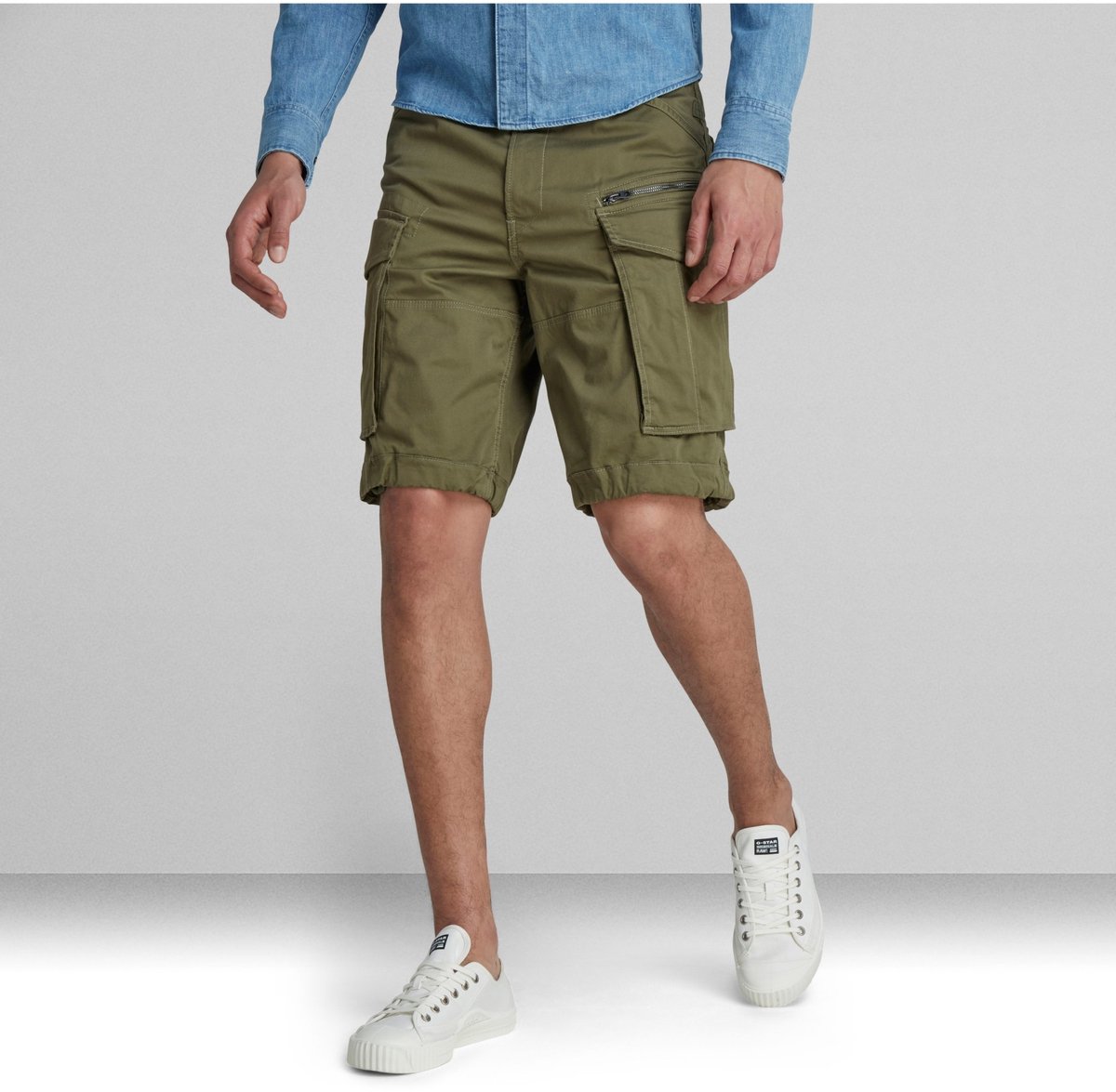 G-Star RAW Heren Short Broeken comfort/relaxed Fit W 32 Volwassenen Sage 724