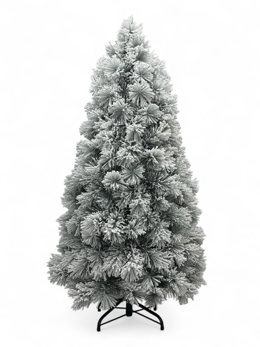 XMS-Trees Kunstkerstboom Fairbanks H150 x Ø76 cm - met besneeuwde takken - Brandvertragend