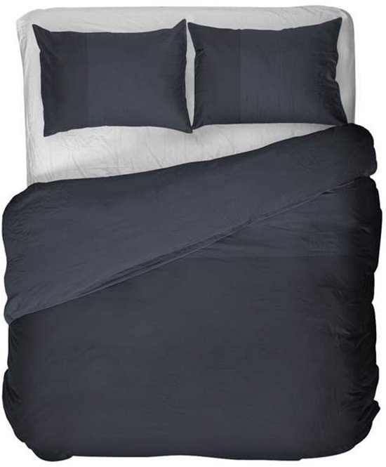 Kayori Erimo Dekbedovertrek Egyptisch Katoen - 240x200-220 cm +2 slopen - Lits-jumeaux - 300 TC Premium Hotelkwaliteit - Antracite van Merkloos — afbeelding 5