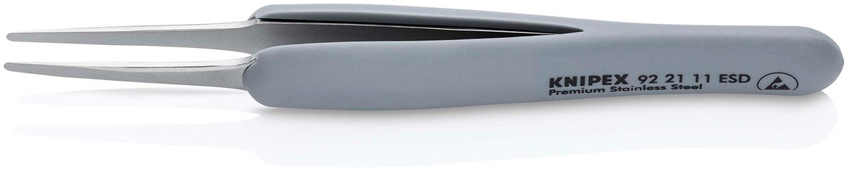 Knipex 92 21 11 ESD Precisiepincet ESD Spits 123 mm